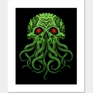 Cthulhu Skull - Azhmodai 2019 Posters and Art